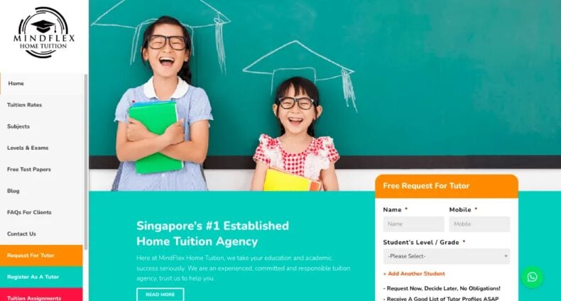 MindFlex tuition centre Singapore